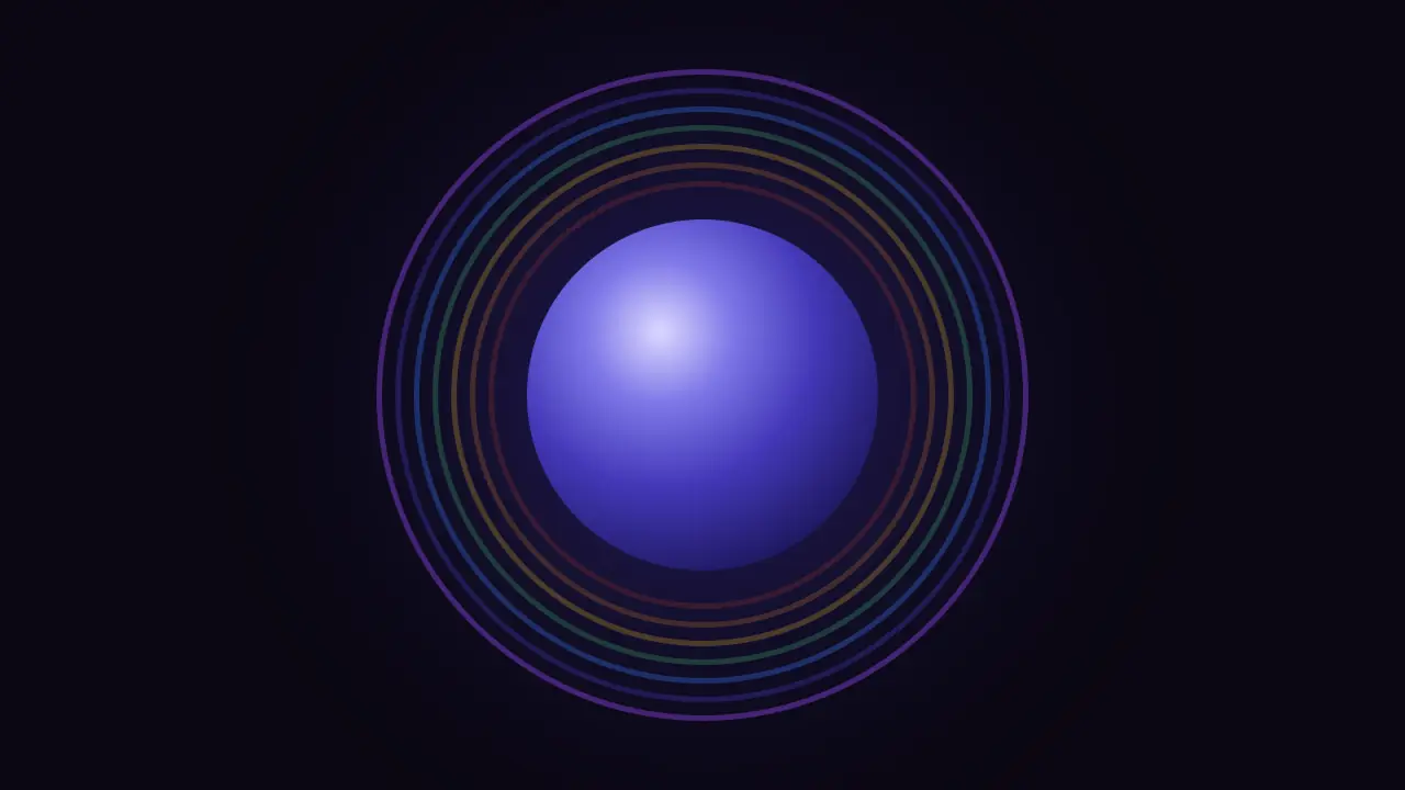 Indigo aura color artwork